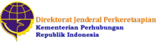 logo Direktorat Jenderal Perkeretaapian - Ministry of Transportation of the Republic of Indonesia